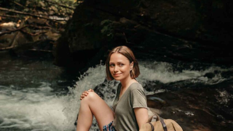 A traveler enjoying a popular tourist attraction with minimal crowds, showcasing a peaceful experience.